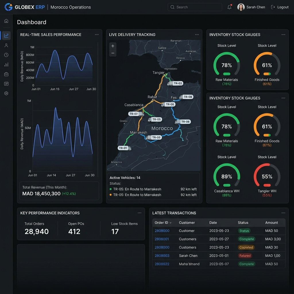 ERP Admin Dashboard Inventairo